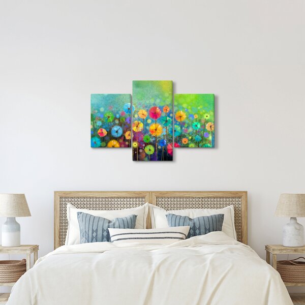 Tablou - Flori abstract (90x60 cm)