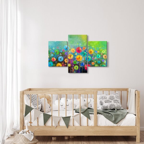 Tablou - Flori abstract (90x60 cm)