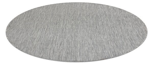Covor SISAL SION cerc A5165A Melanj țesute plate gri
