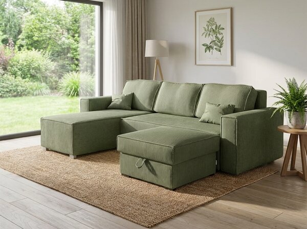 Taburet SMART COSARO cu spațiu de depozitare 65x65 cm, mentolový