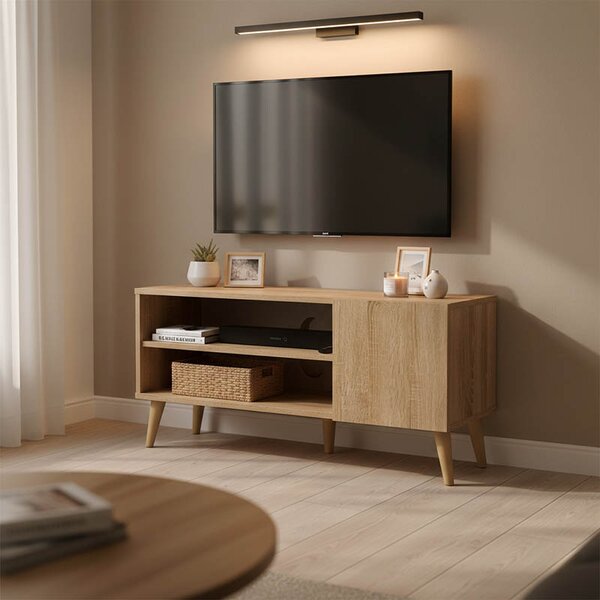 Comoda TV Oriava, culoare sonoma, 90 x 32 x 46 cm