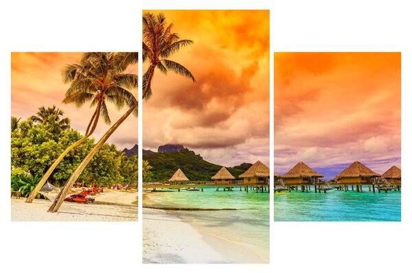 Tablou - Insula Bora Bora (90x60 cm)