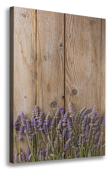 Imprimare tablou canvas Lavandă pe lemn