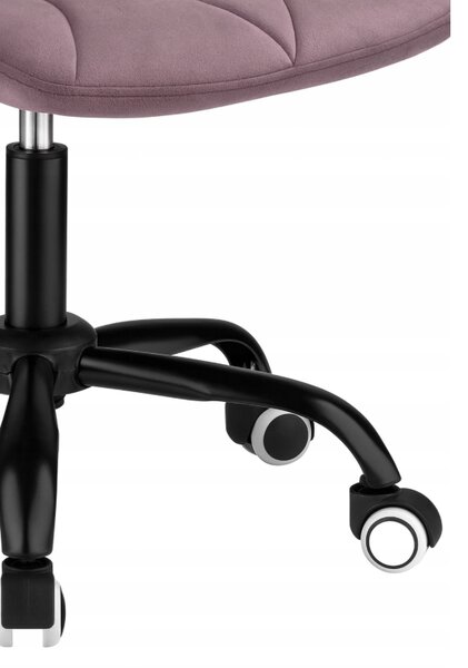 Scaun pivotant de birou ergonomic - catifea Violet