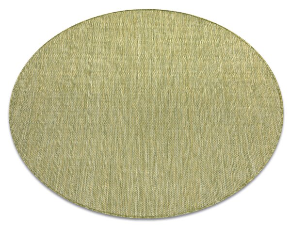 Covor SISAL SION cerc A5165A Melanj țesute plate verde