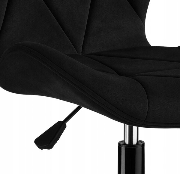Scaun pivotant de birou ergonomic - catifea Violet