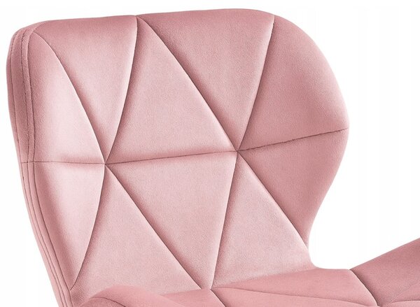 Scaun pivotant de birou ergonomic - catifea Violet