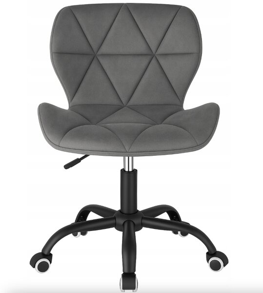 Scaun pivotant de birou ergonomic - catifea Violet
