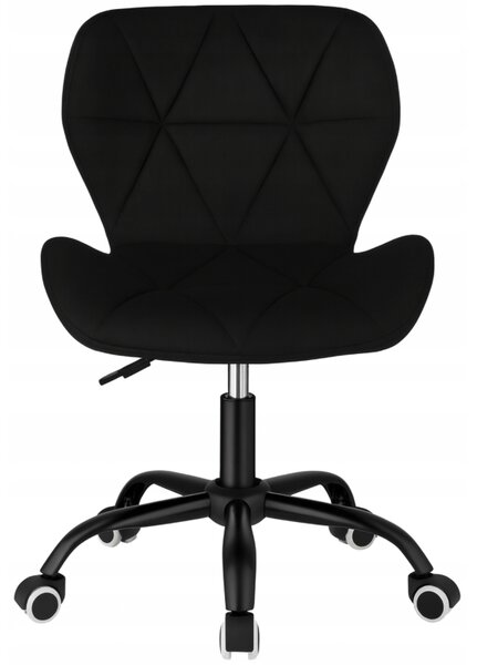 Scaun pivotant de birou ergonomic - catifea Violet