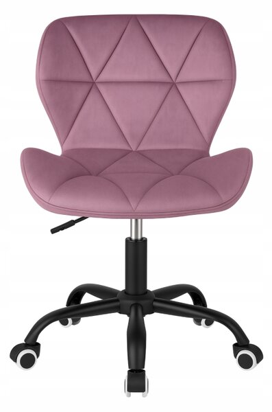 Scaun pivotant de birou ergonomic - catifea Violet