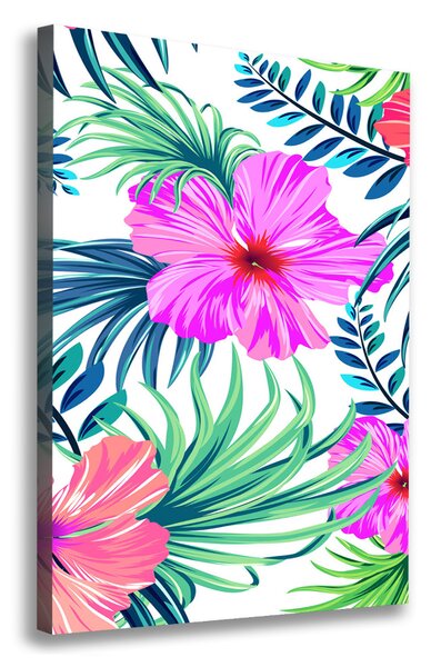 Print pe canvas flori Hawaii