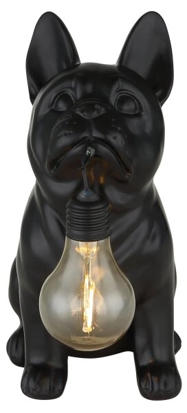 Globo 36333S - Lampă solară LED, 0,06 W/3 V, IP44, câine negru