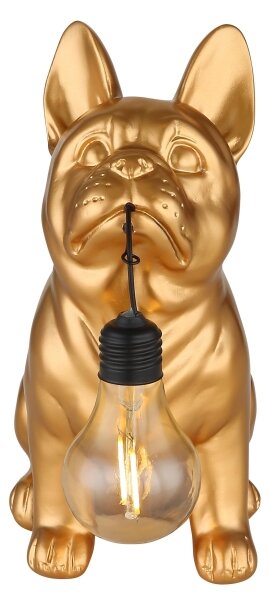 Globo 36333G - Lampă solară LED, 0,06 W/3 V, IP44, auriu (câine)