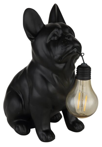 Globo 36333S - Lampă solară LED, 0,06 W/3 V, IP44, câine negru