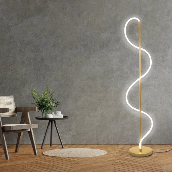 Lampă de podea LED EMMA LED/24W/230V, aurie