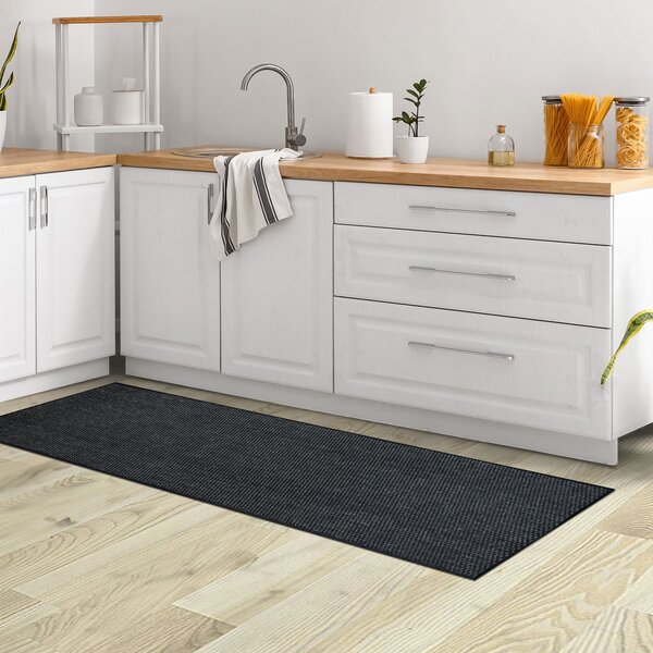 Traversa Venice neagra 67/230 cm