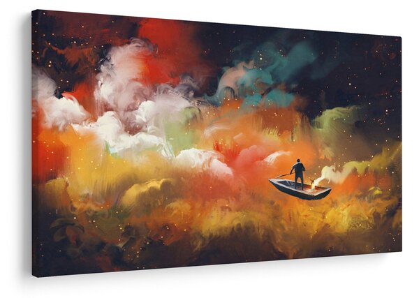 Tablou - Om navigând prin spațiu (90x60 cm)