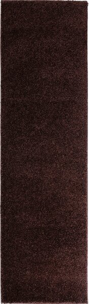 Traversa Shaggy maro inchis 67/230 cm