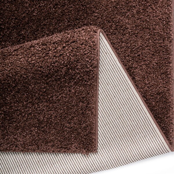 Traversa Shaggy maro inchis 67/230 cm