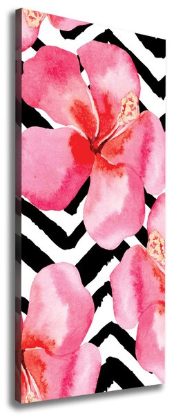 Print pe canvas flori Hawaii