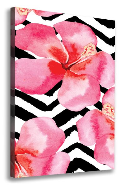 Print pe canvas flori Hawaii