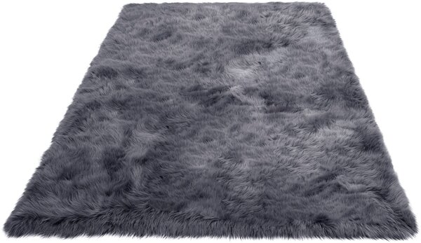 Covor de blana Valeria antracit 60/90 cm