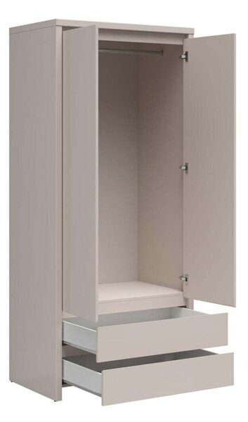 Dulap Nolroma 117, Cașmir, 201x90x56cm, 72.4 kg, Uși dulap: Cu balamale