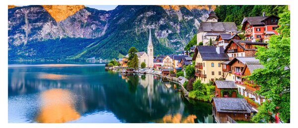 Tablou - Sat alpin (120x50 cm)