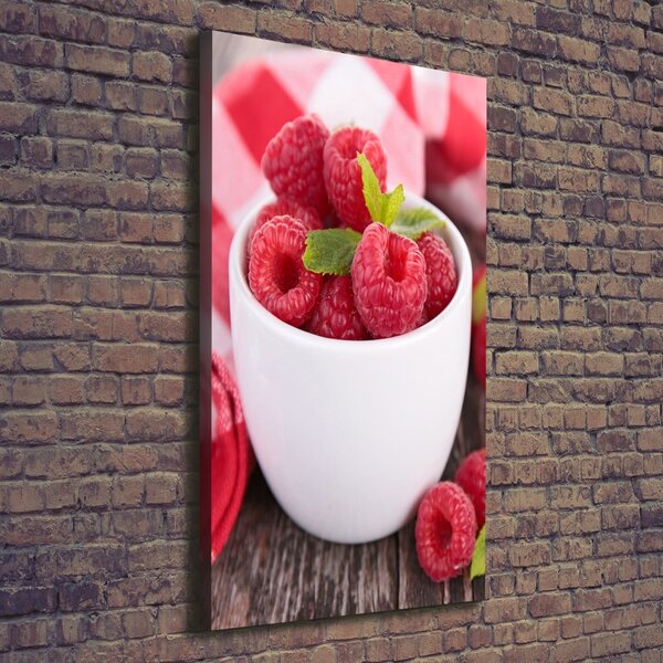 Tablou canvas Zmeură în cupa