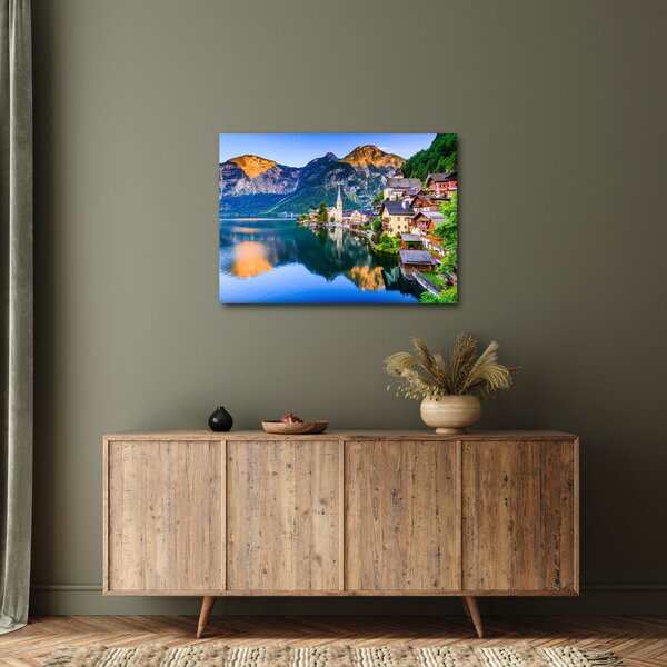 Tablou - Sat alpin (70x50 cm)