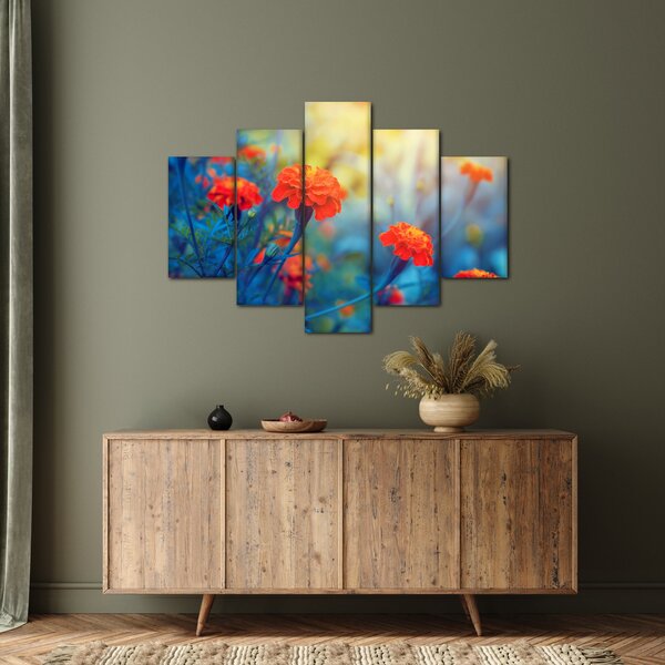 Tablou - Flori portocalii (150x105 cm)