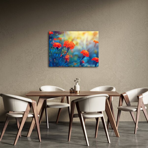 Tablou - Flori portocalii (70x50 cm)