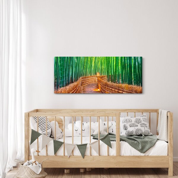 Tablou - Pădure de bambus japoneză (120x50 cm)