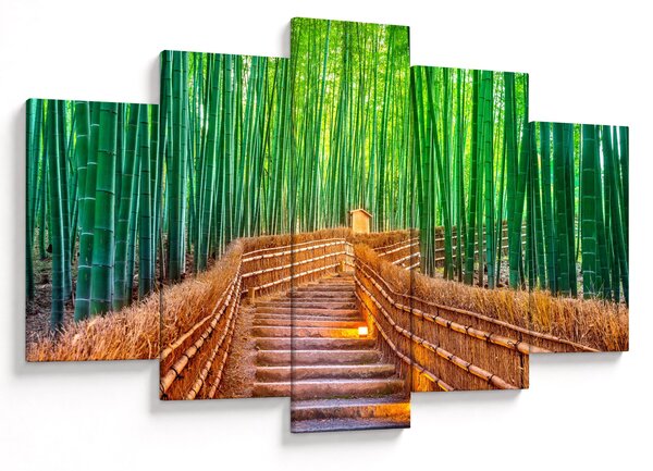 Tablou - Pădure de bambus japoneză (150x105 cm)