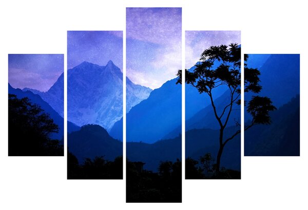Tablou - Cerul de noapte din Nepal (150x105 cm)