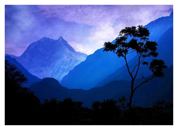 Tablou - Cerul de noapte din Nepal (70x50 cm)