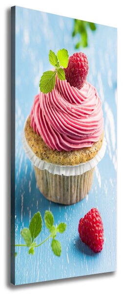 Tablou canvas cupcake zmeură