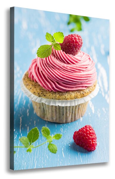 Tablou canvas cupcake zmeură