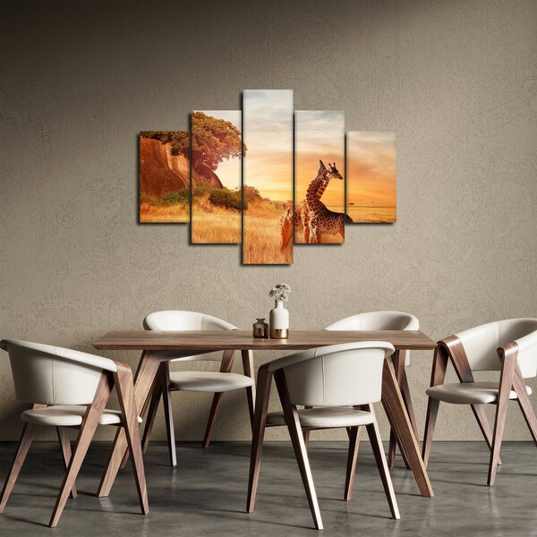 Tablou Girafe în Africa (150x105 cm)