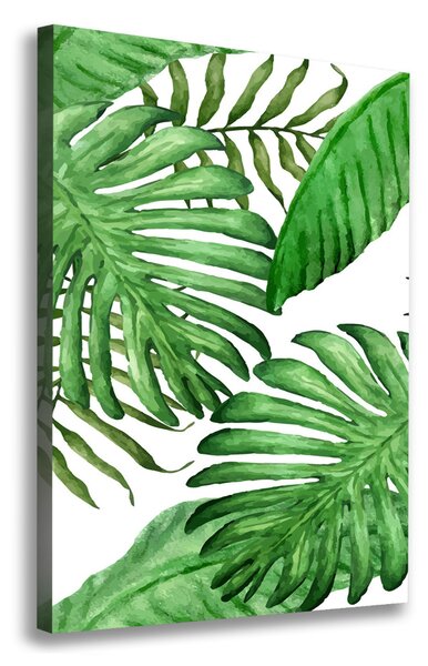 Print pe pânză frunze tropicale