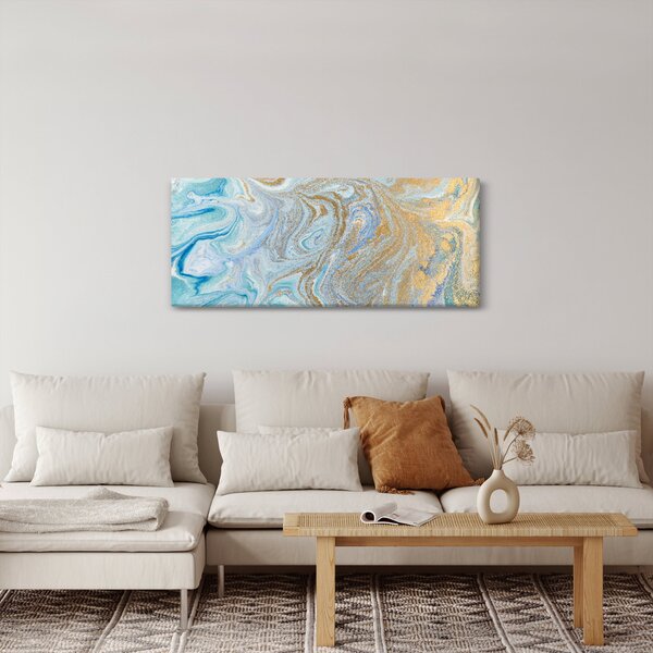 Tablou - Marmură albastră (120x50 cm)