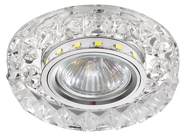 LUXERA 71074 - Plafonier CRYSTALS 1xGU10/50W/230V + bandă LED