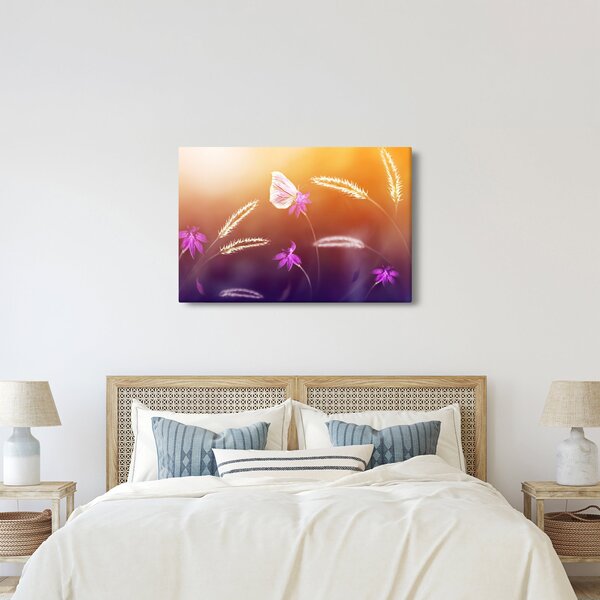 Tablou - Fluture roz (90x60 cm)