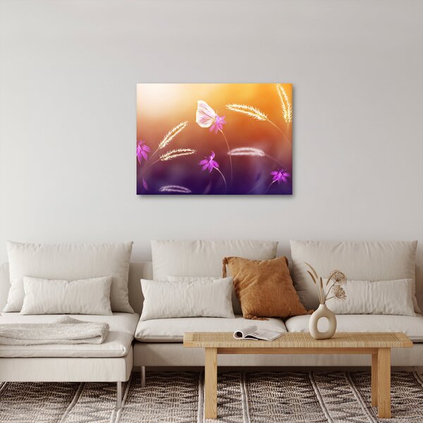 Tablou - Fluture roz (70x50 cm)