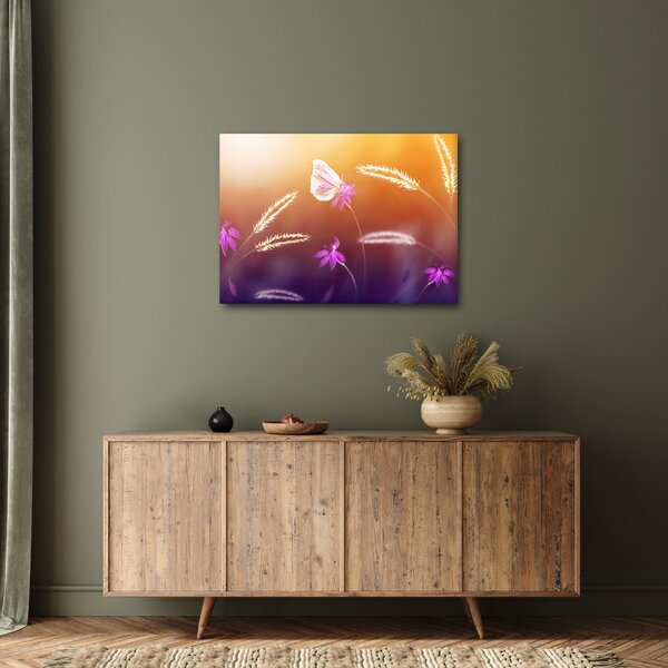 Tablou - Fluture roz (70x50 cm)