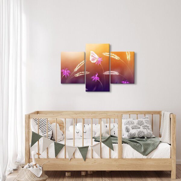 Tablou - Fluture roz (90x60 cm)
