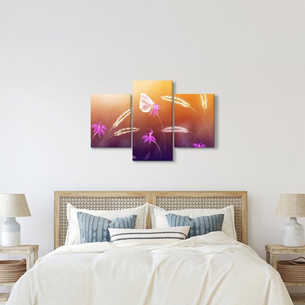 Tablou - Fluture roz (90x60 cm)