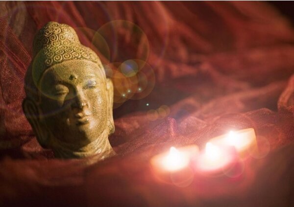 Eglo 75039 - Tablou decorativ cu lumina LED BUDDHA 3xLED/0,02W 30x45 cm