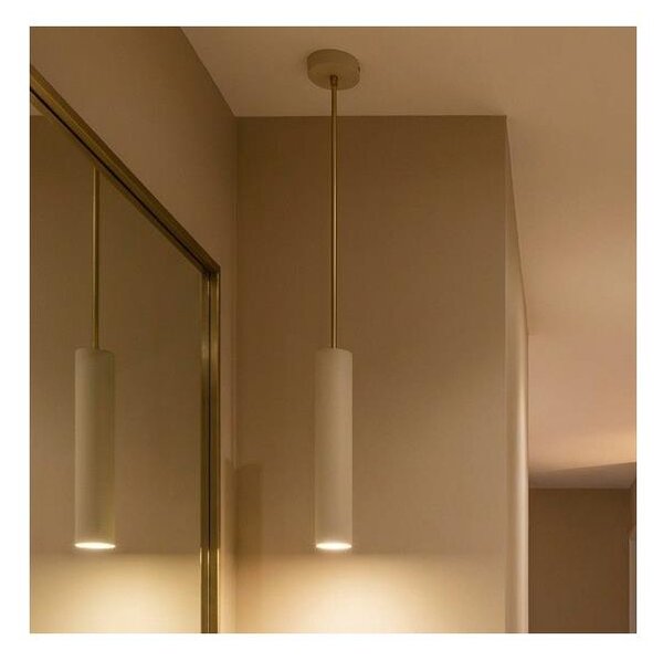 Brilagi - Lustra suspendată pe cablu TUBE 1xGU10/15W/230V bej/auriu