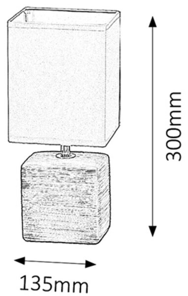 Rabalux 4929 - Lampa de masa ORLANDO 1xE14/40W/230V